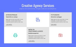 Creative Advertising Agency Services - Multifunctionele Bestemmingspagina