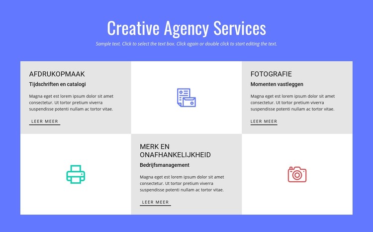 Creative Advertising Agency Services CSS-sjabloon