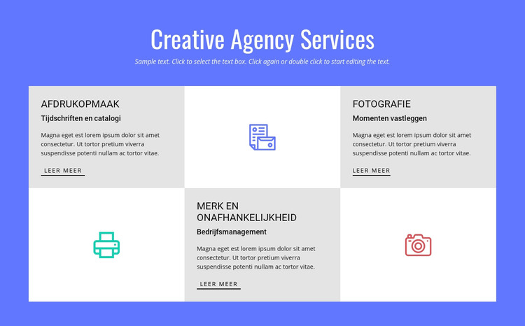 Creative Advertising Agency Services HTML-sjabloon