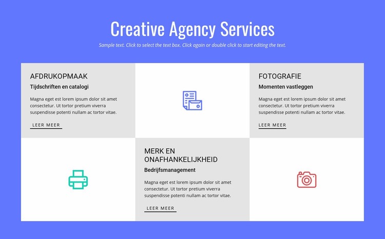 Creative Advertising Agency Services HTML5-sjabloon