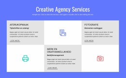 Meest Creatieve Sjabloon Van Één Pagina Voor Creative Advertising Agency Services