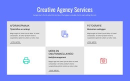 Creative Advertising Agency Services - Aangepast Websitemodel