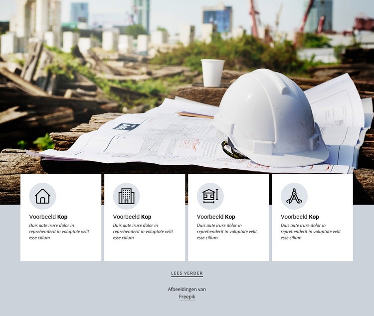 Architectuurbureau Services Website ontwerp