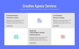 Creative Advertising Agency Services - Bestemmingspagina