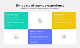 10 Years Of Design Experience - One Page Template For Any Device