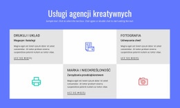 Usługi Agencji Reklamowej - Wielofunkcyjna Strona Docelowa