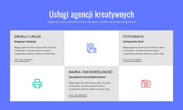 Usługi Agencji Reklamowej - Strona Docelowa