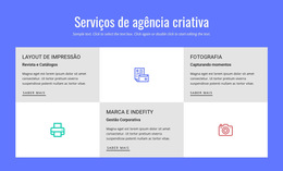 Inspiração De Site Para Serviços De Agência De Publicidade Criativa