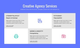 Gratis Webbdesign För Creative Advertising Agency Services