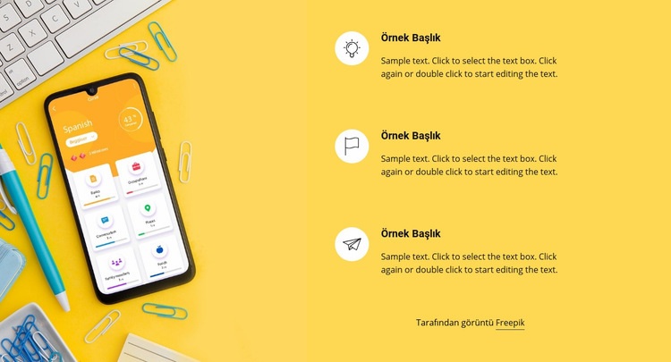 Online Dil Kursları Açılış sayfası