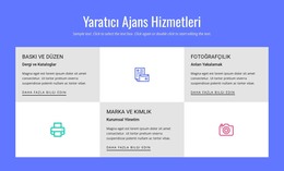 Yaratıcı Reklam Ajansı Hizmetleri - HTML Şablon Kodu