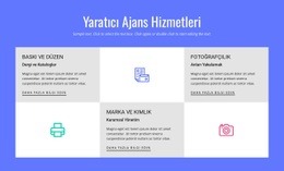 Yaratıcı Reklam Ajansı Hizmetleri - Ücretsiz Şablon