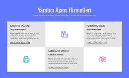 Yaratıcı Reklam Ajansı Hizmetleri Için En Yaratıcı Tek Sayfalık Şablon