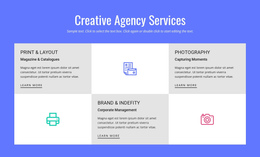 Creative Advertising Agency Services Website Creator