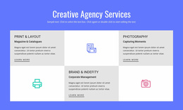 Creative Advertising Agency Services - Multi-Purpose Landing Page