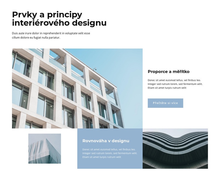 Konstrukce a design Šablona CSS