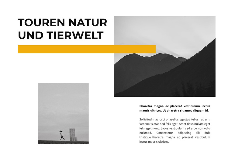 Touren zu einsamen Orten WordPress-Theme