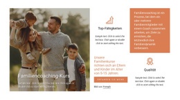 Familiencoaching Kurs - Professionelle Landingpage