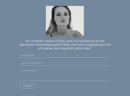 Atemberaubende Landingpage Für Formular Zum Senden Des Lebenslaufs
