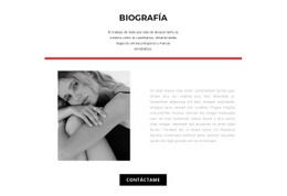 Biografía Del Diseñador De Moda - Maqueta De Sitio Web Gratuita