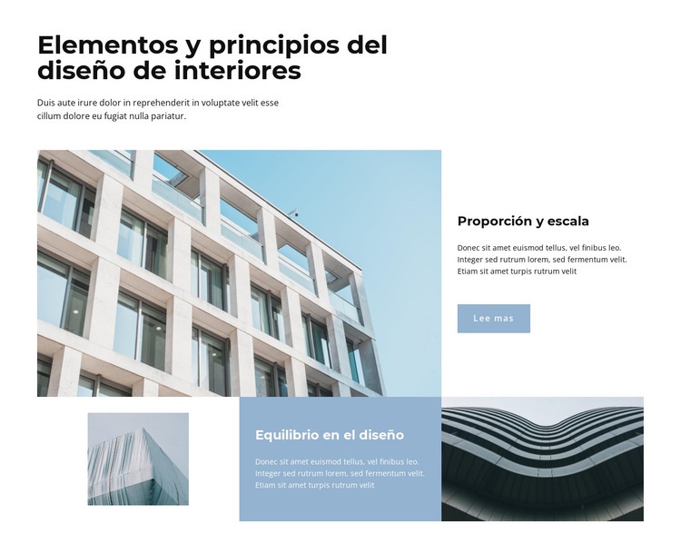 Construcción y diseño Maqueta de sitio web