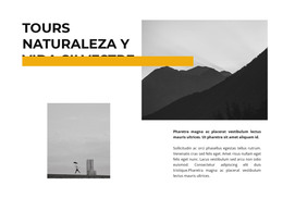 Tours A Lugares Desiertos: Plantilla De Página HTML