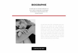 Biographie De Créateur De Mode Construit Avec Bootstrap