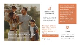 Cours De Coaching Familial Modèle De Site Web HTML CSS