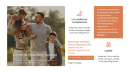 Cours De Coaching Familial - Modèle De Page Web HTML