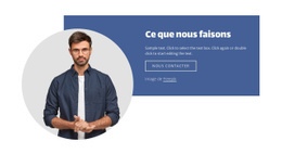 Agence De Marketing Et De Croissance - Modèle D'Une Page