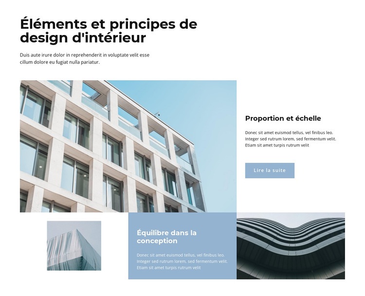 Construction et conception Page de destination