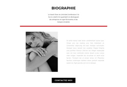 Biographie De Créateur De Mode - Thème WordPress Premium