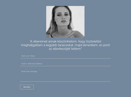 Űrlap Önéletrajz Küldéséhez – Modern Websablon
