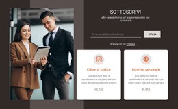 Modulo Di Iscrizione Con Immagine - Mockup Di Sito Web Professionale Personalizzabile