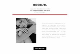 Modello Web Reattivo Per Biografia Dello Stilista