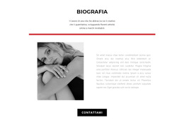 Caratteri, Colori E Grafica Personalizzati Per Biografia Dello Stilista