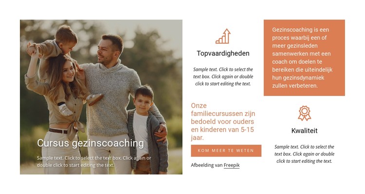 Gezinscoaching cursus CSS-sjabloon