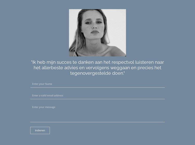 Formulier voor het verzenden van cv CSS-sjabloon