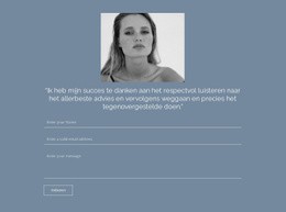 Formulier Voor Het Verzenden Van Cv - Mockup Voor Functionaliteit Website