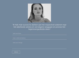 Formulier Voor Het Verzenden Van Cv Website-Ontwerp