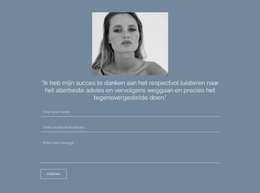 Formulier Voor Het Verzenden Van Cv - Websitesjabloon Downloaden