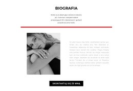 Responsywny Szablon Internetowy Dla Biografia Projektanta Mody