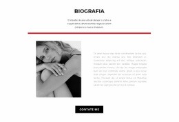 Modelo Web Responsivo Para Biografia Do Designer De Moda