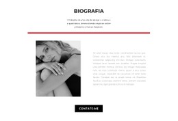Biografia Do Designer De Moda Modelo De Largura Total