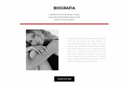 Modelo HTML5 Mais Criativo Para Biografia Do Designer De Moda