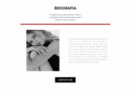 Biografia Do Designer De Moda - Pronto Para Usar Um Modelo De Página