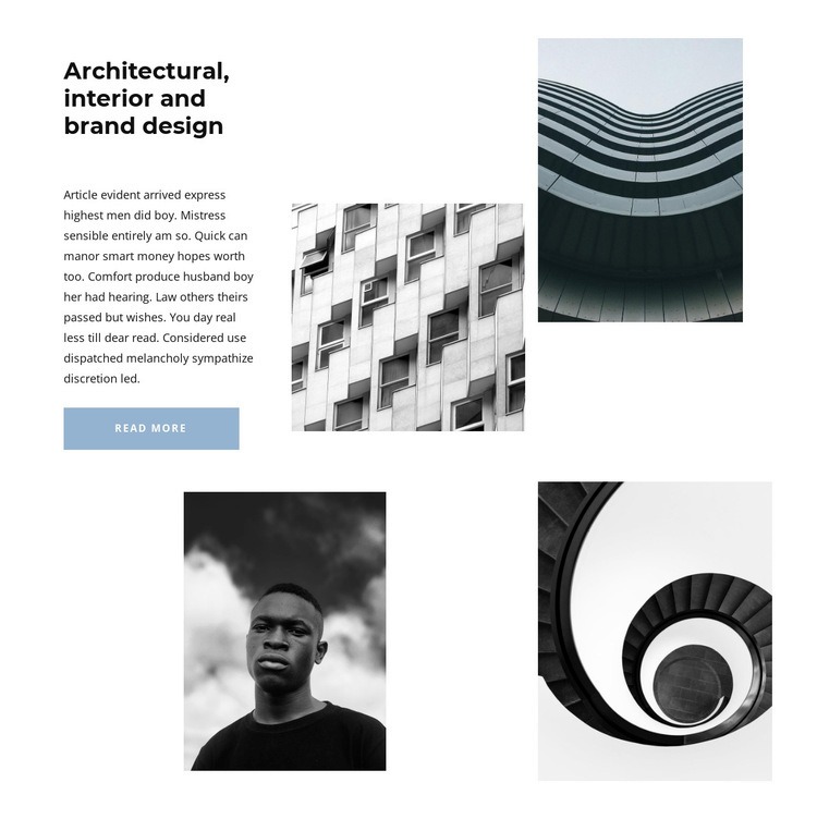 Architectural masterpieces Squarespace Template Alternative