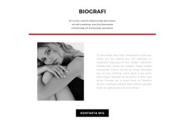 Responsiv Webbmall För Modedesigners Biografi