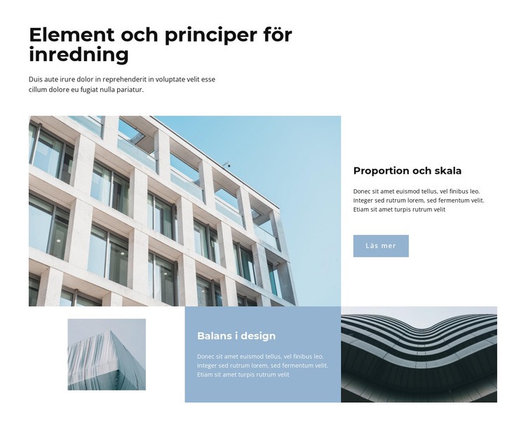 Konstruktion och design WordPress -tema