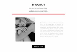 Moda Tasarımcısı Biyografisi - Basit Açılış Sayfası